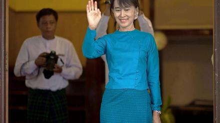 Die birmanische Oppositionsfüherin Aung San Suu Kyi.