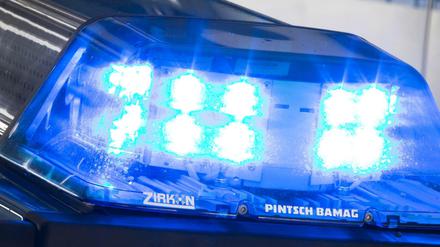 Blaulicht eines Polizeiwagens (Symbolbild).
