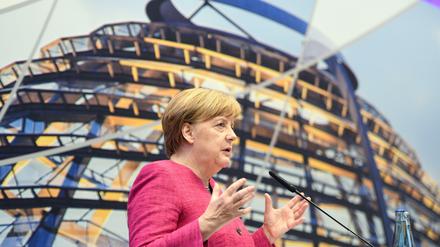 Bundeskanzlerin Angela Merkel, CDU-Vorsitzende und Spitzenkandidatin 