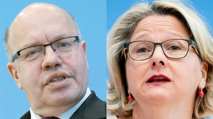 Wirtschaftsminister Peter Altmaier (CDU) und Umweltministerin Svenja Schulze (SPD).