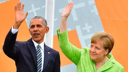 Barack Obama und Angela Merkel. 