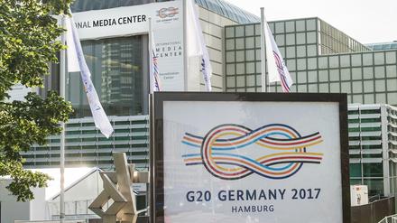 Kein Zutritt: das Medienzentrum des G20-Gipfels.