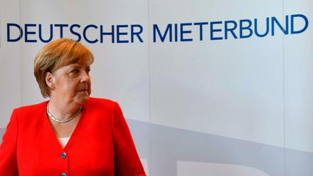 Kanzlerin Angela Merkel besuchte am Freitag den Deutschen Mietertag.