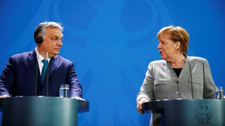Der ungarische Regierungschef Viktor Orban war am Montag zu Gast bei Kanzlerin Angela Merkel. 
