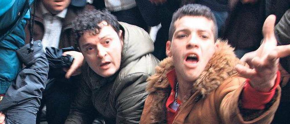 Opfer des Protests. Drei Demonstranten wurden in Tirana getötet. Foto: dpa
