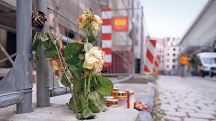 Am Tatort: In der Dresdner Schlossstraße geschah das Verbrechen. 