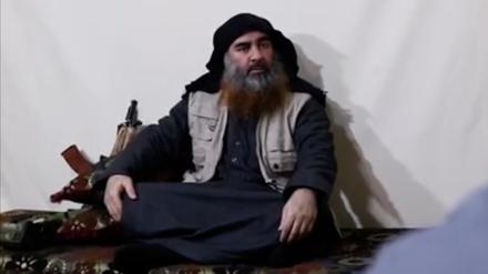 Screenshot eines undatierten Videos, das am 29.04.2019 vom verbreitet wurde, zeigt den Anführer Abu Bakr al-Bagdadi.