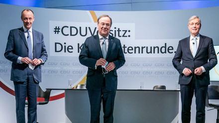 Die drei Kandidaten für den CDU-Parteivorsitz