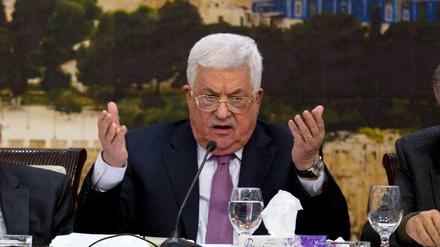 Palästinenserpräsident Mahmud Abbas 