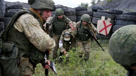 Soldaten in Luhansk