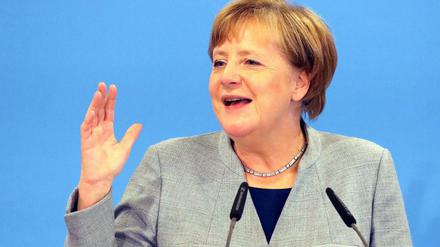 Angela Merkel beim CDU-Landesparteitag von Mecklenburg-Vorpommern am Samstag in Kühlungsborn.