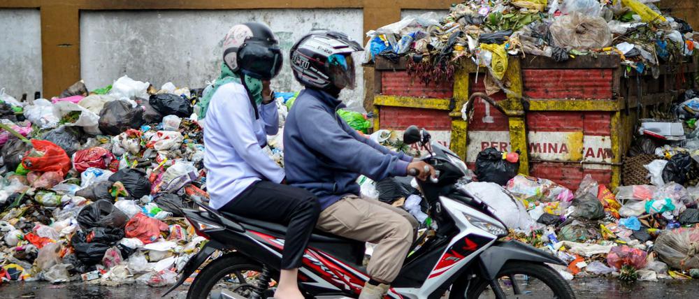 Auch in Indonesien landet deutscher Müll.
