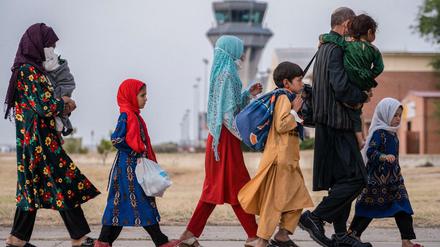 Eine geflüchtete Familie aus Afghanistan