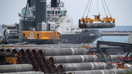Die letzten Rohre für die Pipeline Nord Stream 2 sollen bis Ende August verlegt sein. 