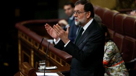 Ministerpräsident Mariano Rajoy im spanischen Parlament.