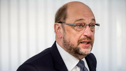 SPD-Kanzlerkandidat Martin Schulz am Montag bei der Sitzung des SPD-Bundesvorstands. 