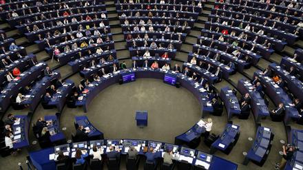 Im Europaparlament erzielte Ursula von der Leyen bei ihrer Wahl am Dienstag nur ein knappes Ergebnis. 