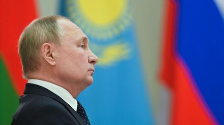 Russland Präsident Wladimir Putin beim Treffen der GUS-Staaten 