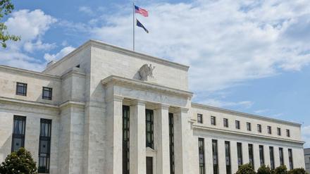 Das Hauptgebäude der US-Notenbank Fed in Washington DC.
