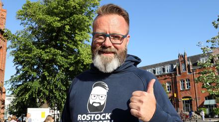 Claus Ruhe Madsen, parteiloser Kandidat für die Oberbürgermeisterwahl von Rostock. 