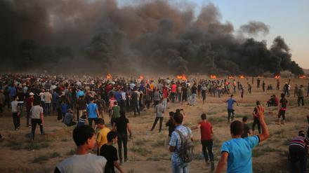 Proteste am Gazastreifen.