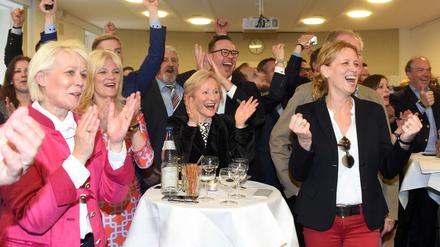 Wahlparty in Kiel: Die CDU wird stärkste Kraft im Landtag von Schleswig-Holstein.