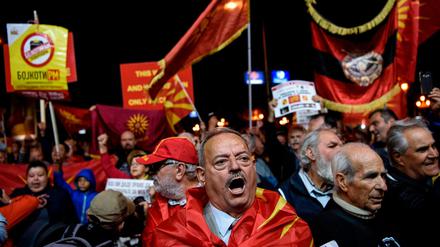 Rückschlag auf dem Weg in die EU. Anhänger eines Wahlboykotts feierten Ende September in Mazedonien.