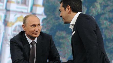Wirtschaftliche Zusammenarbeit orthodoxer Glaubensbrüder: Russland Präsident Putin und Griechenlands Premier Tsipras