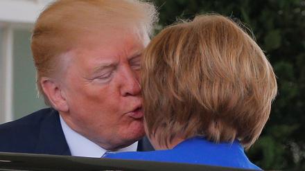 US-Präsident Donald Trump und Bundeskanzlerin Angela Merkel. 