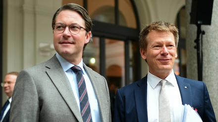 Verkehrsminister Andreas Scheuer (CSU) und Bahnchef Richard Lutz.