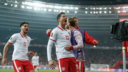 Robert Lewandowski erzielte das 1:0 für Polen gegen Schweden und ebnete so den Weg zur WM.