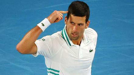 Tennis ist Kopfsache. Das hat Novak Djokovic im Finale der Australian Open 2021 mal wieder unterstrichen.