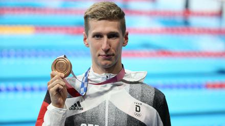 Florian Wellbrock hat bei den Olympischen Spielen die Bronzemedaille gewonnen.
