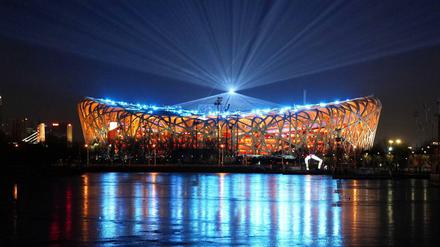 Das National Stadion von Peking wird am Freitag Schauplatz der Eröffnungsfeier sein.