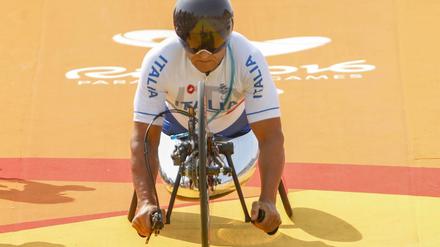 Erfolgreich auch im Handbike. Alex Zanardi bei den Paralympischen Spielen von Rio. 