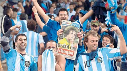 Hohn ist der WM Lohn. Argentiniens Fans laben sich am Aus der Brasilianer.