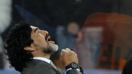 Maradona hofft auf einen Sieg gegen Deutschland.