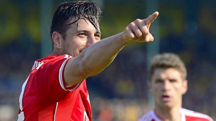 Erlösendes Tor gegen Braunschweig: Bayerns Claudio Pizarro.