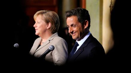 Angela Merkel und Nicolas Sarkozy.