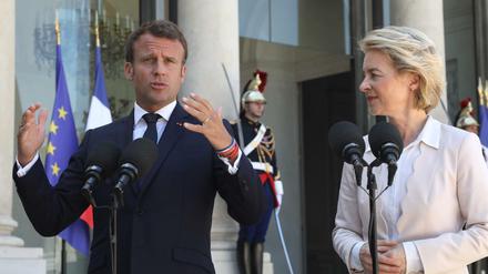 Emmanuel Macron empfing Ursula von der Leyen in Paris