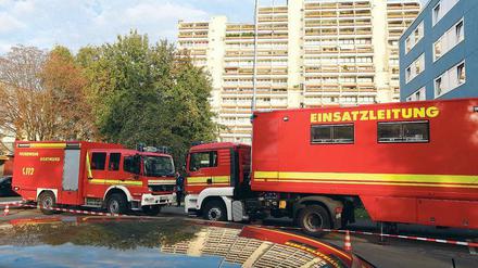 Wegen mangelhaften Brandschutzes mussten 800 Mieter ihre Wohnungen in diesem Dortmunder Hochhauskomplex am 21. September verlassen.