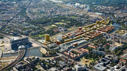 Zu wenig Wohnraum in Berlin. Abhilfe schafft in wenigen Jahren auch das 40 Hektar große Stadthafenquartier Eurocity, wo bald bis zu 10.000 Menschen Platz zum Wohnen und Arbeiten finden sollen.