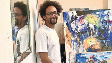 Der äthiopische Maler Henok Getachew schildert, wie sich seine Kunst in Berlin verändert hat. Im Deutschen Migrationsmuseum reflektieren Menschen aus aller Welt über ihr Leben, nachdem sie ihr Land verlassen haben.