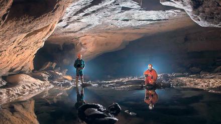 Echt Megha: Ein Tropfstein in einer Höhle im Bundesstaat Meghalaya (Indien) ist aus Sicht von Geologen aussagekräftiger als alle Anthropozän-PR der letzten Jahre.